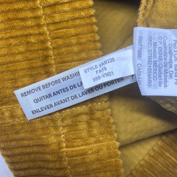 Madewell Corduroy A-Line Button Front Mini Skirt - Picture 8 of 9